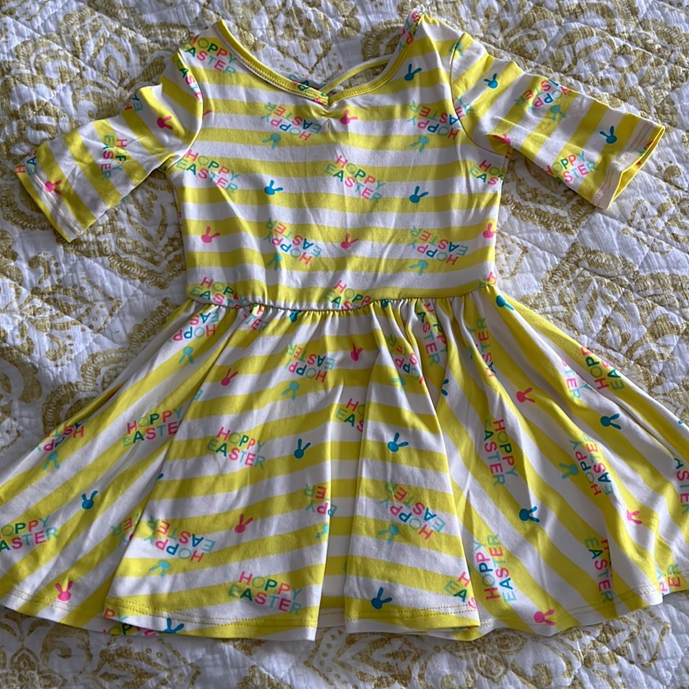 DotDot Smile ballerina twirl Easter dress, 2T